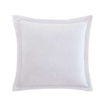 Private Collection Braddon White Cotton Jacquard European Pillowcase Euro | White